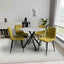 100cm-Grey-Industrial-Grey-Stone-Round-Dining-Set-Black-Crossover-Base-4-Seater