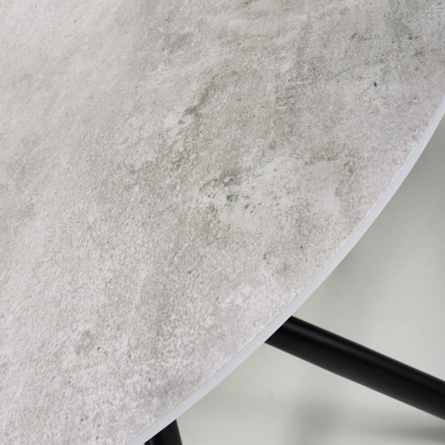 100cm-Grey-Industrial-Marble-Round-Dining-Table-Black-Crossover-Base-4-Seater