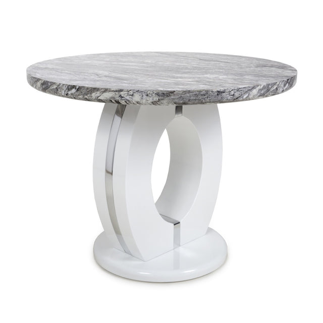 100cm-Grey-Modern-Marble-Round-Dining-Table-White-High-Gloss-Pedestal-Base