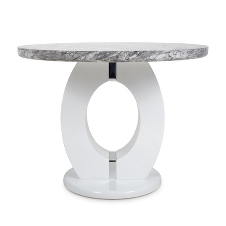 100cm-Grey-Modern-Marble-Round-Dining-Table-White-High-Gloss-Pedestal-Base-100cm