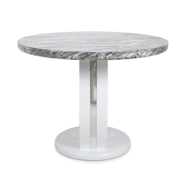 100cm-Grey-Modern-Marble-Round-Dining-Table-White-High-Gloss-Pedestal-Base