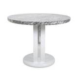 100cm-Grey-Modern-Marble-Round-Dining-Table-White-High-Gloss-Pedestal-Base-100cm