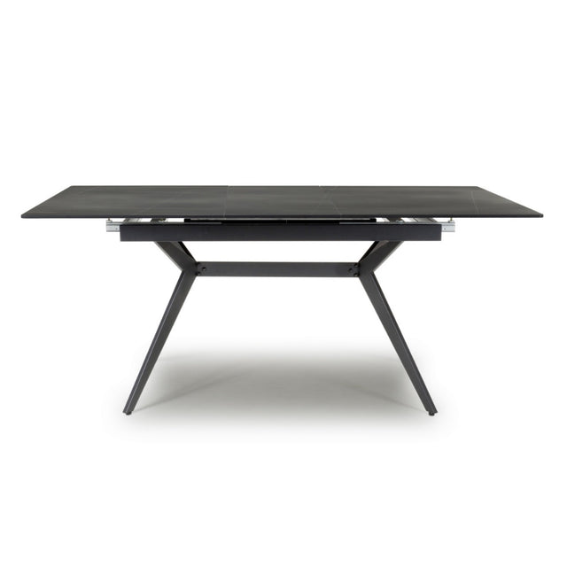 140cm-180cm-Extending-Industrial-Black-Rectangular-Sintered-Stone-Dining-Table-Black-Metal-Frame-8-Seater