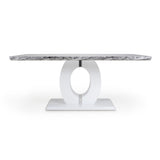 180cm-Modern-grey-rectangular-marble-dining-table-white-pedestal-base-8-seater