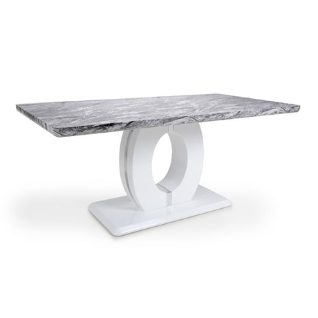 180cm-Modern-grey-rectangular-marble-dining-table-white-pedestal-base-8-seater