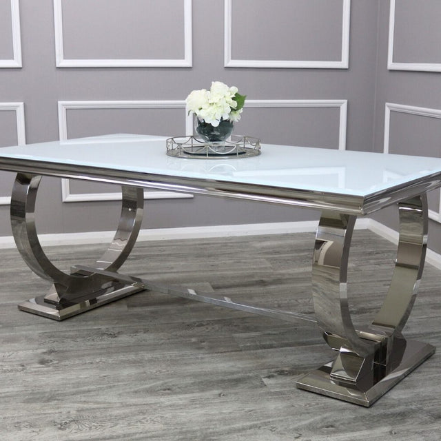 200cm-modern-white-glass-dining-table-rectangular-glass-top-stainless-steel-base-8-seater