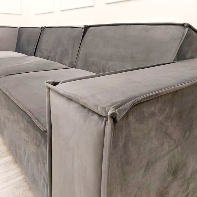 4-Piece-Grey-fabric-Corner-Sofa-300cm4-Piece-Grey-fabric-Corner-Sofa-300cm