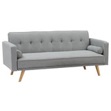 Classic-2-Seater-Light-Grey-Linen-Sofa-Bed-With-Wood-Legs-190cm