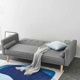 Classic-2-Seater-Light-Grey-Linen-Sofa-Bed-With-Wood-Legs-190cm