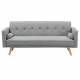 Classic-2-Seater-Light-Grey-Linen-Sofa-Bed-With-Wood-Legs-190cm