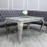 Classic-4-8-Seater-grey-marble-dining-table-rectangular-marble-top-stainless-steel-curved-legs