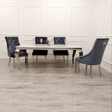 Classic-4-8-Seater-white-marble-dining-table-rectangular-marble-top-stainless-steel-curved-legs