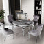 Classic-4-seater-grey-marble-dining-table-round-marble-top-stainless-steel-chrome-legs-130cm