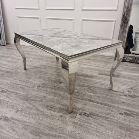 Classic-8-Seater-grey-marble-dining-table-rectangular-marble-top-stainless-steel-curved-legs-180cm