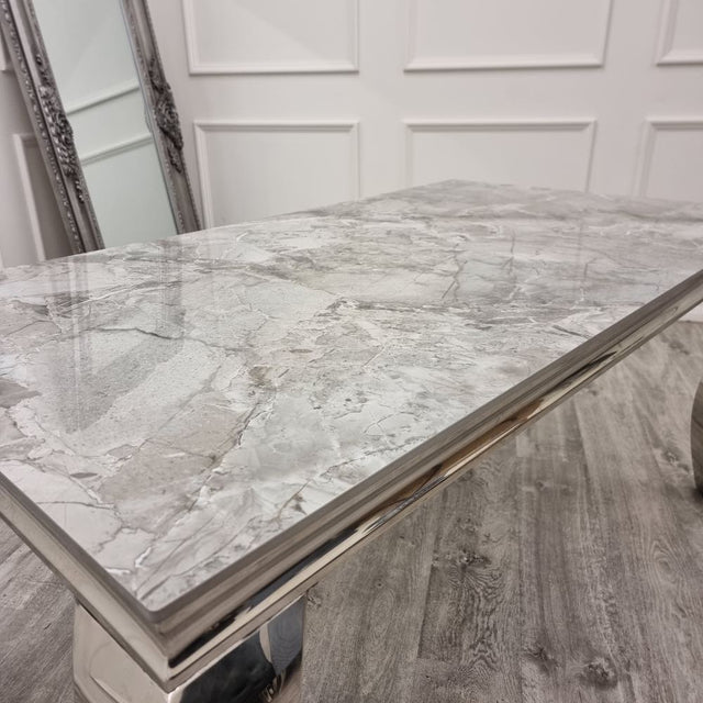 Classic-8-Seater-grey-marble-dining-table-rectangular-marble-top-stainless-steel-curved-legs-180cm