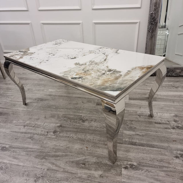 Classic-8-Seater-white-and-gold-marble-dining-table-rectangular-marble-top-stainless-steel-curved-legs-180cm