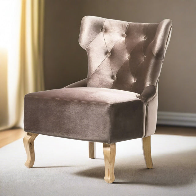 Classic-Beige-Shimmer-Velvet-Lounge-Chair-With-Deep-Buttoned-Back-_-Rubberwood-Legs