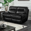 Classic-Black-Faux-Leather-Reclining-Sofa-2-Seater-165cm