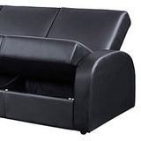 Classic-Black-Faux-Leather-Standard-Sofa-Bed-180cm