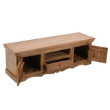 Bohol Solid Engraved Mango Wood TV Stand With Storage