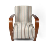 Classic-Chinelle-Duck-Egg-Regency-Striped-Fabric-Bentwood-Arms