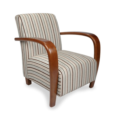 Classic-Chinelle-Duck-Egg-Regency-Striped-Fabric-Bentwood-Arms