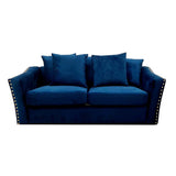 Classic-Chrome-Studded-2_3-Blue-Velvet-Sofa