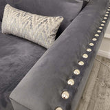 Classic-Chrome-Studded-Grey-Velvet-4-Piece-Corner-Sofa-240cm