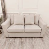 Classic-Chrome-studded-Cream-Fabric-Sofa-3+2