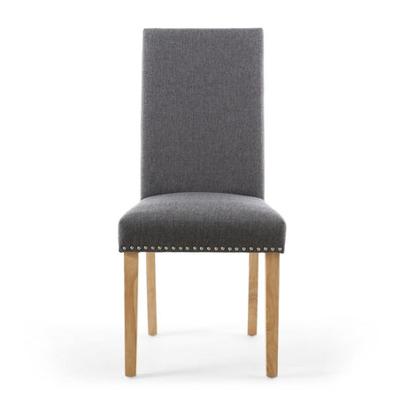 Classic-Dark-Grey-Linen-Dining-Chair-Natural-Rubberwood-Legs-Set-of-2