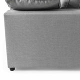 Classic-Grey-Fabric-4-Seater-Corner-Sofa-4-Piece-220cm