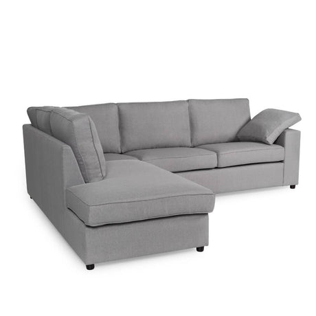 Classic-Grey-Fabric-4-Seater-Corner-Sofa-4-Piece-220cm