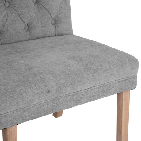 Alexandra Classic Grey Fabric Corner Dining Bench With Back