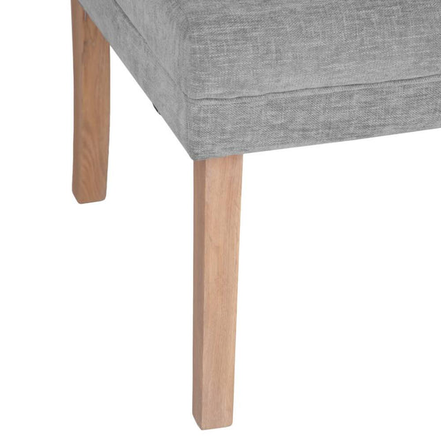 Alexandra Classic Grey Fabric Corner Dining Bench With Back