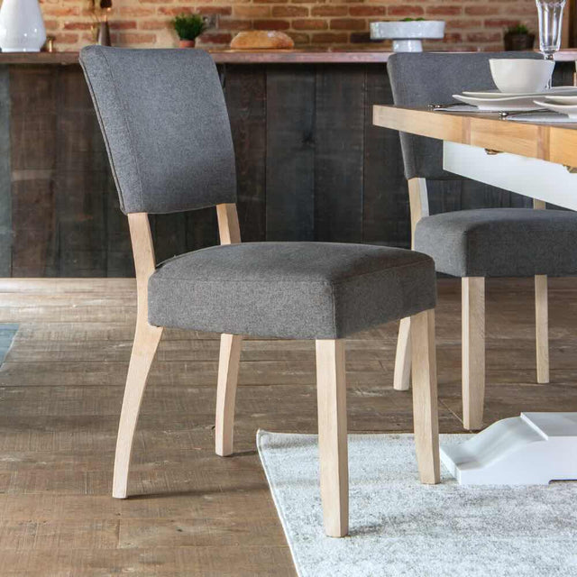 Classic-Grey-Fabric-Dining-Chair-With-Wood-Legs-Set-of-2