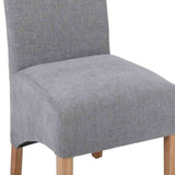 Classic-Grey-Fabric-High-Back-Dining-Chair-Wood-Legs-Set-of-2