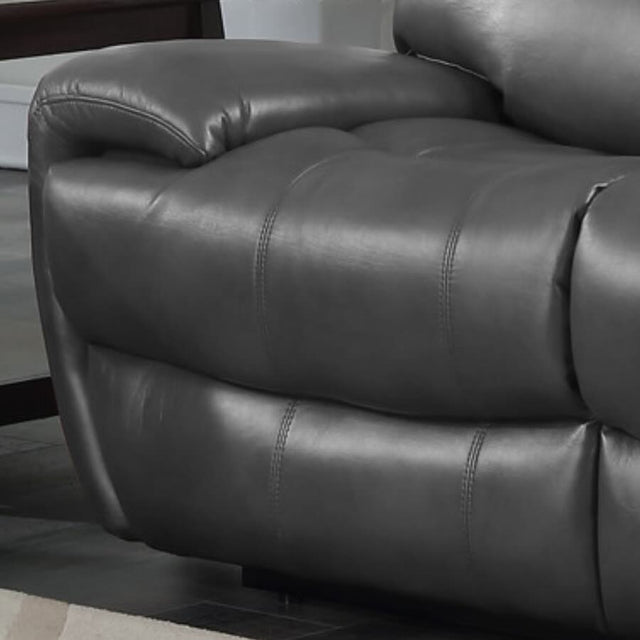 Classic-Grey-Faux-Leather-Reclining-Sofa-2-Seater-165cm