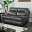 Classic-Grey-Faux-Leather-Reclining-Sofa-2-Seater-165cm