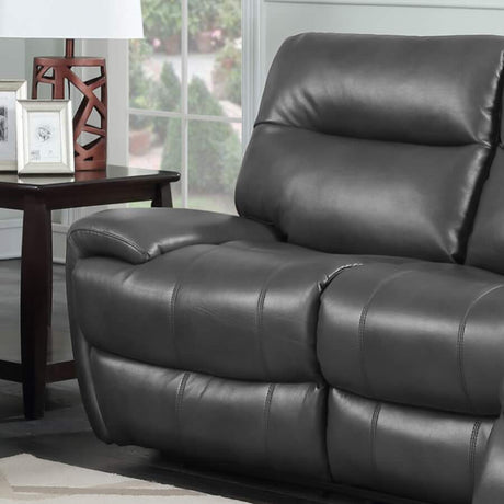 Classic-Grey-Faux-Leather-Reclining-Sofa-3-Seater-220cm-with-2-recliners