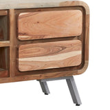 Willowbrook Rustic Hardwood TV Stand With Storage