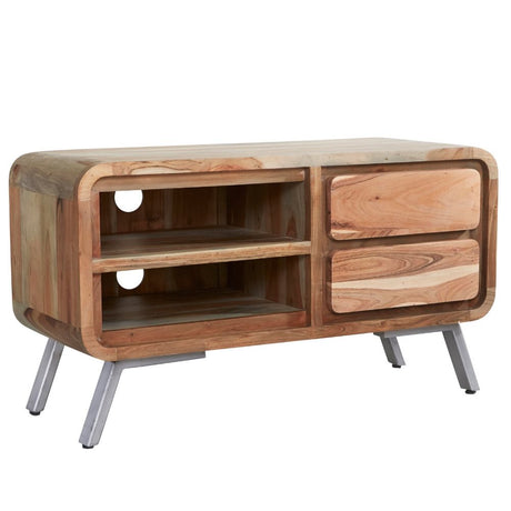 Willowbrook Rustic Hardwood TV Stand With Storage