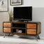 Rustic Solid Hardwood TV Stand With Storage