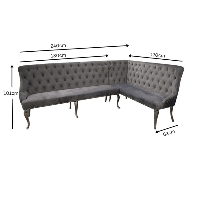 Classic-Large-Light-Grey-Velvet-Corner-Dining-Bench-Metal-Curved-Legs