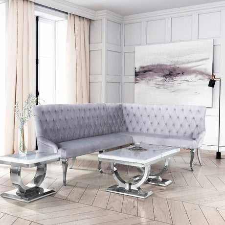 Classic-Large-Light-Grey-Velvet-Corner-Dining-Bench-Metal-Curved-Legs