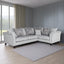 Classic-Light-Grey-Fabric-3-Seater-Corner-Sofa-With-Studded-Detailing-Wood-Legs-270cmx200cm