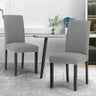 Classic-Light-Grey-Linen-Dining-Chair-Black-Rubberwood-Legs-Set-of-2