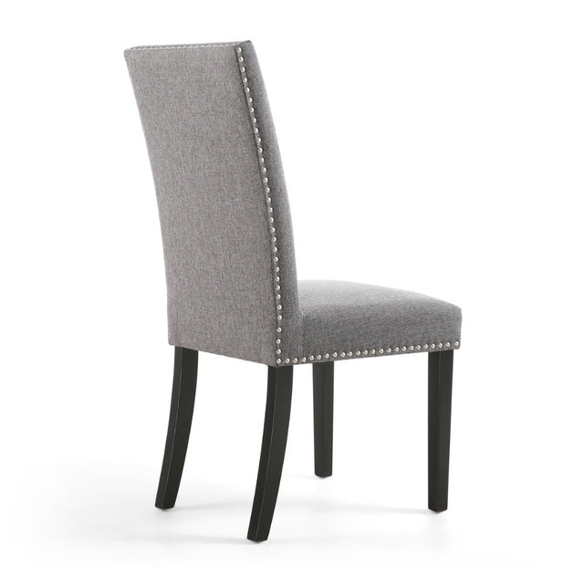 Classic-Light-Grey-Linen-Dining-Chair-Black-Rubberwood-Legs-Set-of-2