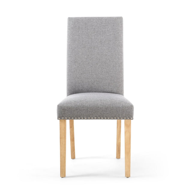 Classic-Light-Grey-Linen-Dining-Chair-Natural-Rubberwood-Legs-Set-of-2