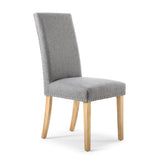 Classic-Light-Grey-Linen-Dining-Chair-Natural-Rubberwood-Legs-Set-of-2