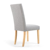 Classic-Light-Grey-Linen-Dining-Chair-Natural-Rubberwood-Legs-Set-of-2